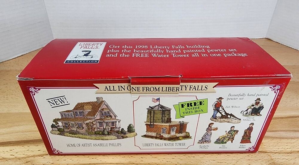 Liberty Falls All In One WATER TOWER/HOME OF ANABELLE PHILLIPS/5 Pc Pewter Set
